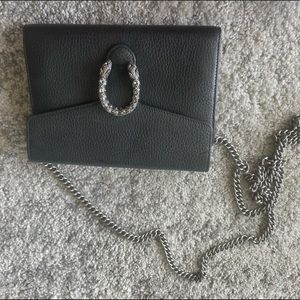 Black Horsebit authentic Gucci wallet on chain.  Adjustable, rarely worn.